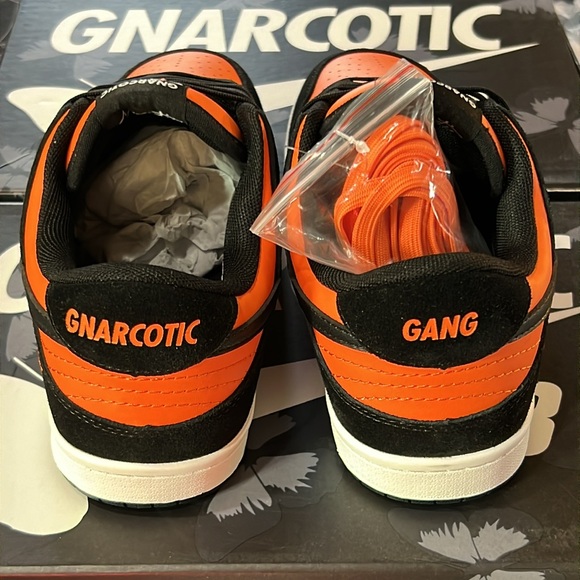 DS GNARCOTIC SB DUNK LOW BUTTERFLY EFFECT BLACK/ORANGE LIL GNAR MONARCH 6 6.5 10 - Picture 12 of 16